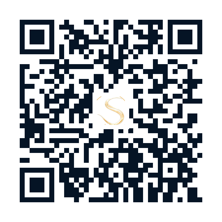 Scan this QR code to open The Sentinel Sound Lab PWA installation page; gold Sentinel S in the centre