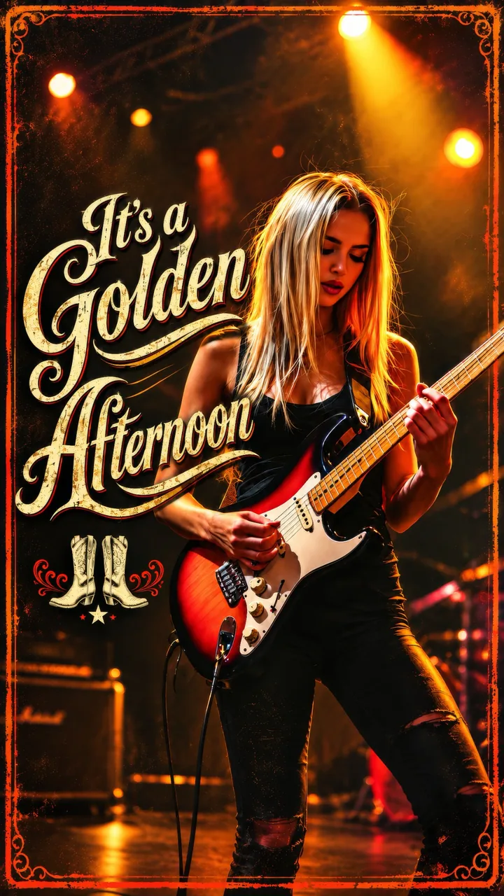 It's a Golden Afternoon music video artwork
